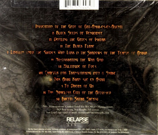 Nile: Black Seeds Of Venegance [CD]