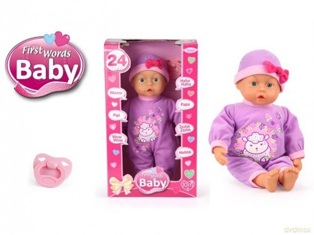 Lalka mówiąca pierwsze słowa 33 cm
