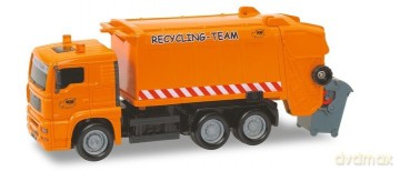 Pojazdy Heavy City Truck, 22 cm, pomarańczowy