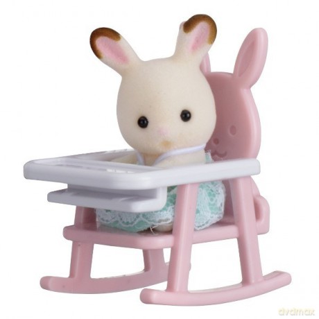 Sylvanian Families Przenośny zestaw dla dziecka (królik na krzesełku dziecięcym) [FIGURKA