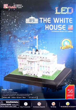 PUZZLE 3D Biały Dom (Światło) [PUZZLE]