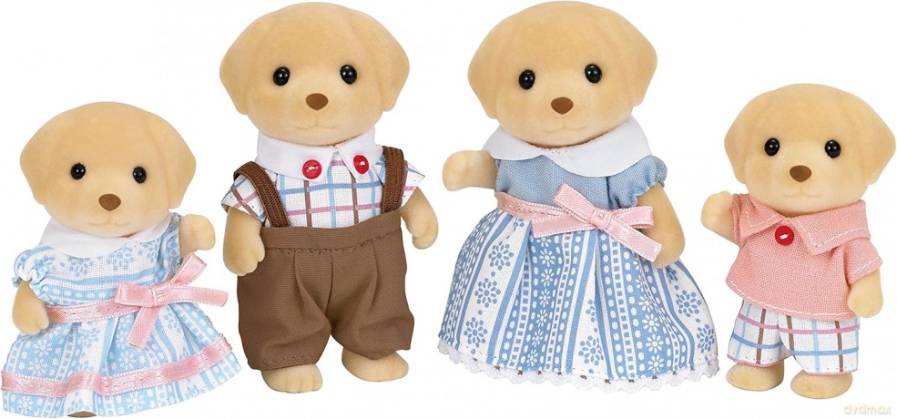 Rodzina biszkoptowych labradorów [FIGURKA]