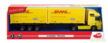 Tir z naczepą Cargo, 38 cm, żółty