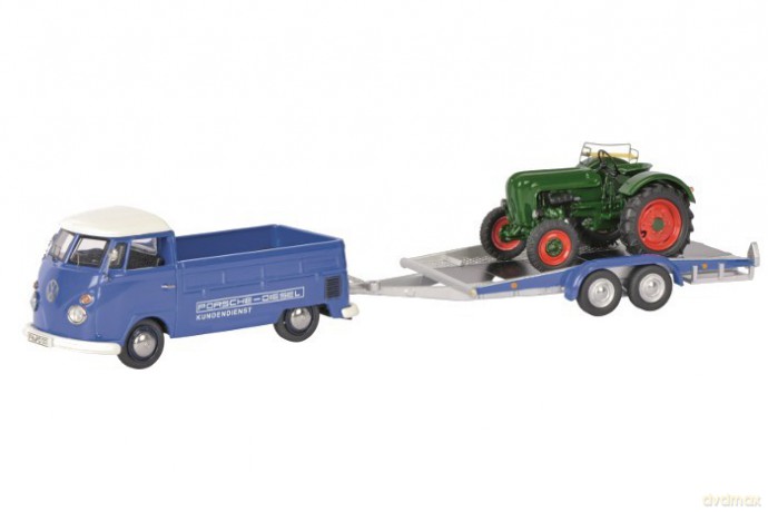 Volkswagen T1c Pick-up with Trailer and Allgaier tractor