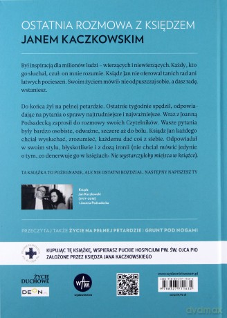 Dasz Radę. Ostatnia Rozmowa - Ks. Jan Kaczkowski (twarda) [KSIĄŻKA]