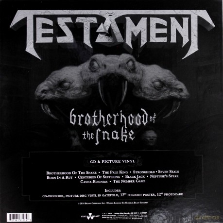 Testament: Brotherhood Of The Snake [BOX] [2xWinyl]+[CD]