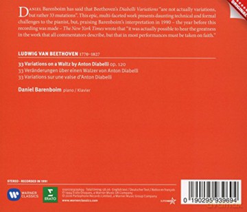 Barenboim, Daniel: Beethoven: Diabelli Variations [CD]