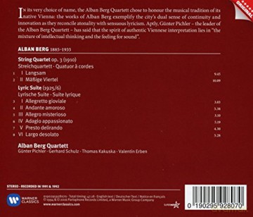 Alban Berg Quartett: Berg: Lyric Suite, String Quartet [CD]