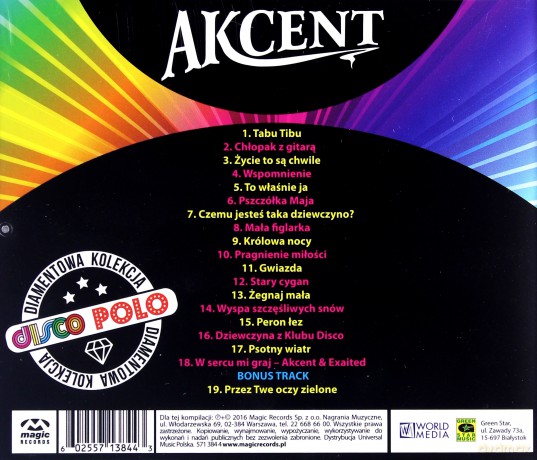 Akcent: Diamentowa Kolekcja Disco Polo [CD]