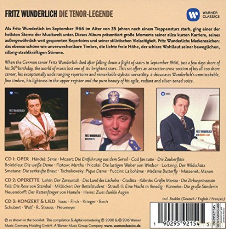 Fritz Wunderlich: Die Tenor-Legende [3CD]