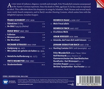 Fritz Wunderlich: Schubert, Strauss, Wolf: Lieder [CD]