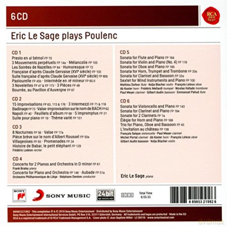 Eric Le Sage Plays Francis Poulenc [6CD]