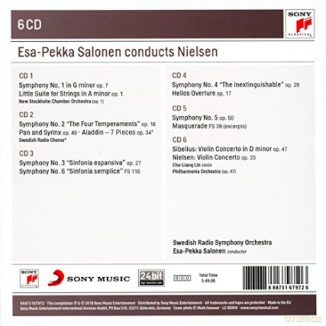 Esa-Pekka Salonen: Esa-Pekka Salonen Conducts Nielsen [6CD]