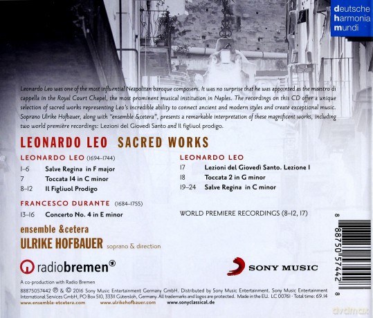 Ulrike Hofbauer: Leonardo Leo: Sacred Works [CD]