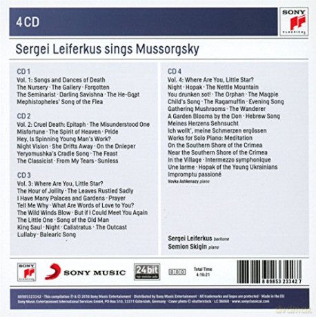 Sergei Leiferkus: Sergei Leiferkus Sings Modest Mussorgsky [4CD]