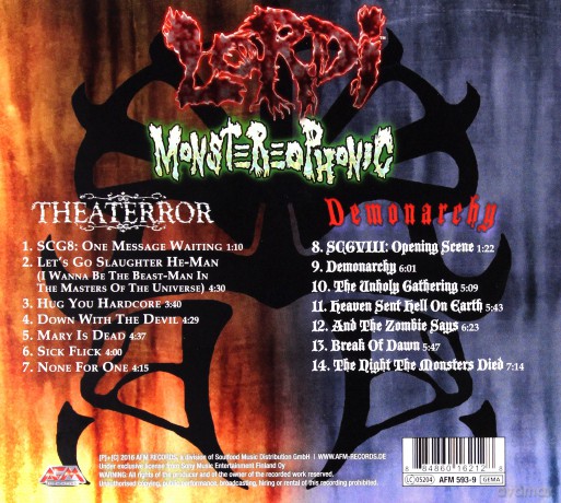 Lordi: Monstereophonic (Theaterror vs. Demonarchy) (Limited) (digipack) [CD]