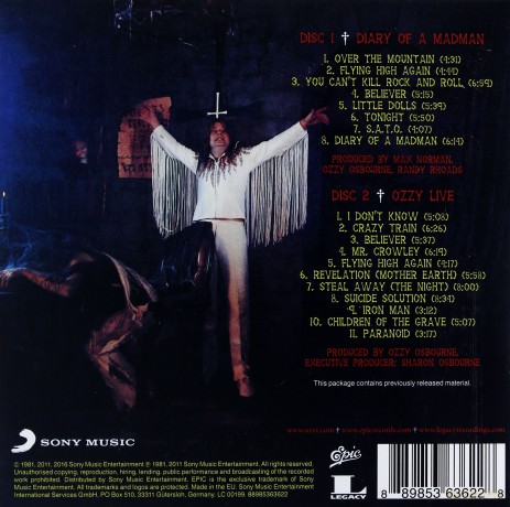 Ozzy Osbourne: Diary Of A Madman [2CD]