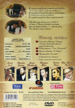 Kabaret Potem: Serca jak motyle [DVD]