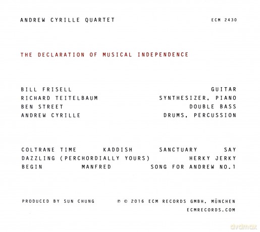 Andrew Cyrille Qtr: The Declaration Of Musical Independence [CD]