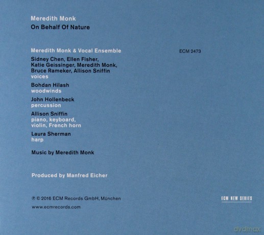 Meredith Monk: On Behalf Of Nature [CD]