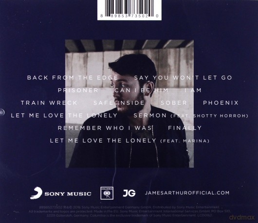 James Arthur: Back from the Edge [CD]