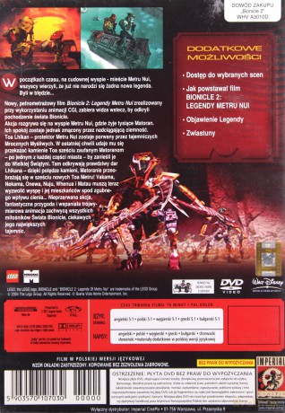 Bionicle 2: Legendy Metru Nui (Disney) [DVD]