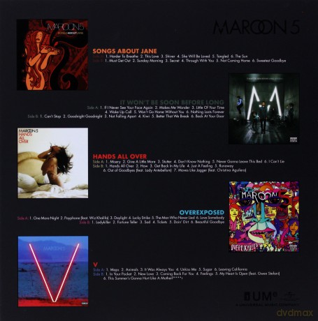 Maroon 5: The Studio Albums (Limited) [BOX] [5xWinyl]