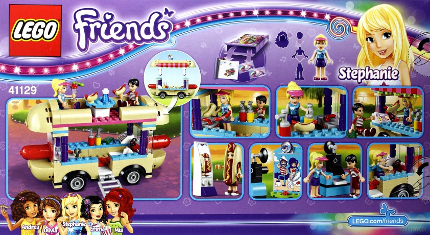 LEGO Friends Furgonetka z hot dogami w parku (41129) [KLOCKI]