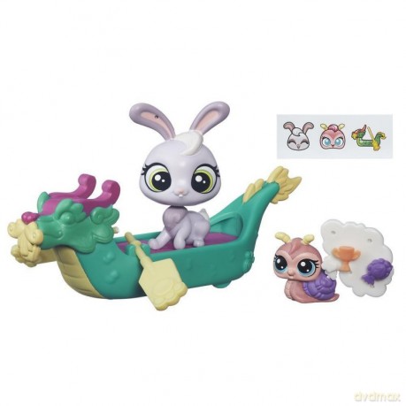 Littlest Pet Shop Zwierzakowe pojazdy, Łódka [FIGURKA]