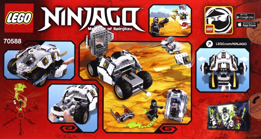 Ninjago Samochód tytanowego ninja (70588) [KLOCKI]