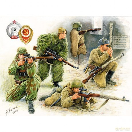 ZVEZDA Soviet Snipers WW II