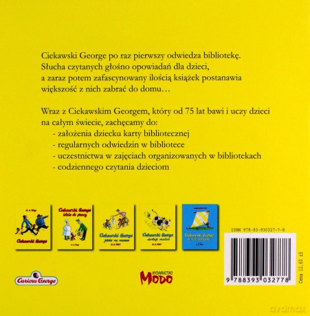 Ciekawski George w bibliotece - Margret i H.A.Rey [KSIĄŻKA]