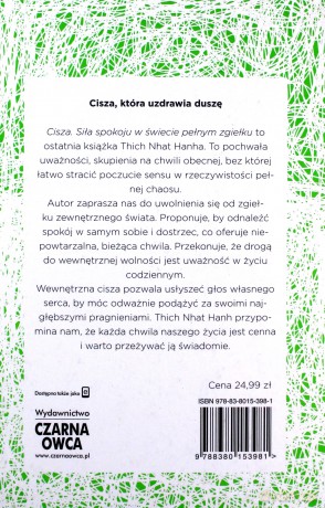 Cisza. Siła spokoju w świecie pełnym zgiełku - Thich Nhat Hanh [KSIĄŻKA]
