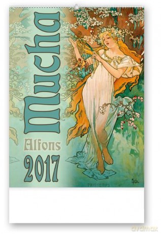 Kalendarz 2017 Artystyczny. Alfons Mucha [KALENDARZ]