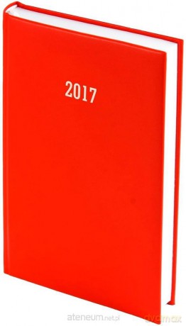Kalendarz 2017 B5 Tygodniowy Albit Czerwony [KALENDARZ]