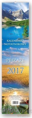 Kalendarz 2017 Notatnikowy paskowy. Pejzaże [KALENDARZ]