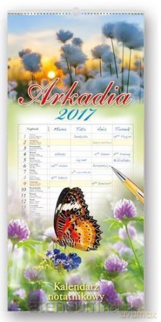 Kalendarz 2017 Notatnikowy. Arkadia [KALENDARZ]