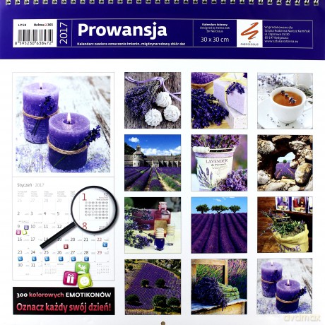 Kalendarz 2017 Prowansja [KALENDARZ]