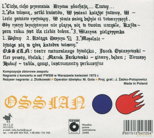Ossian: Księga Deszczu (digipack) [CD]