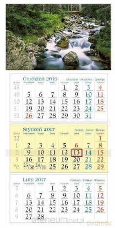 Kalendarz 2017 Trójdzielny. Potok [KALENDARZ]