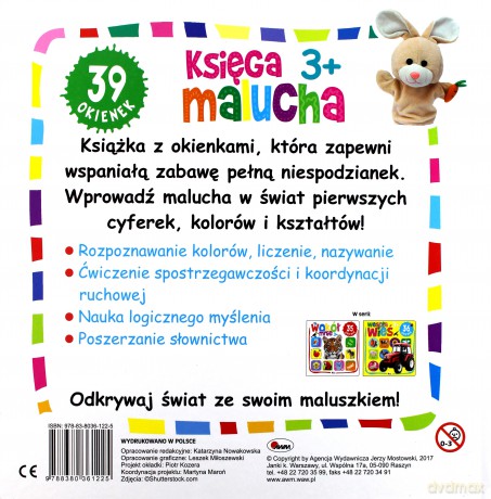 Księga malucha 3+. 39 okienek [KSIĄŻKA]
