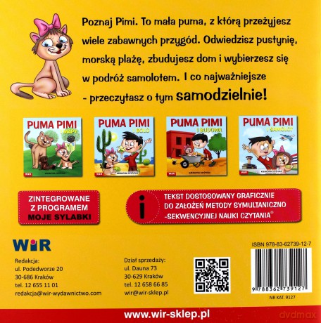 Puma Pimi i Wala - cz. 3 sylaby ze spółgł. F i W - Katarzyna Czyżycka [KSIĄŻKA]