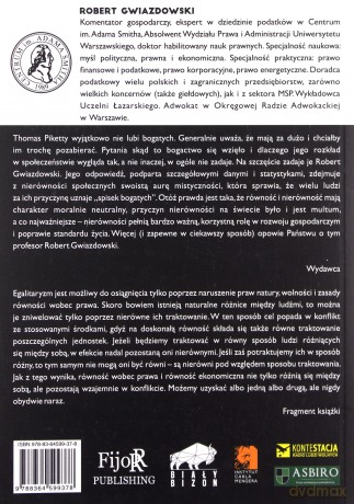 Równość i (nie)sprawiedliwość. Dlaczego Piketty - Robert Gwiazdowski [KSIĄŻKA]