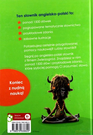 Słownik angielsko-polski. Zwierzogród [KSIĄŻKA]