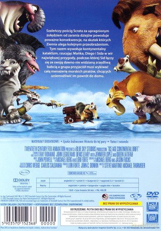 Epoka lodowcowa 4: Wędrówka kontynentów [DVD]