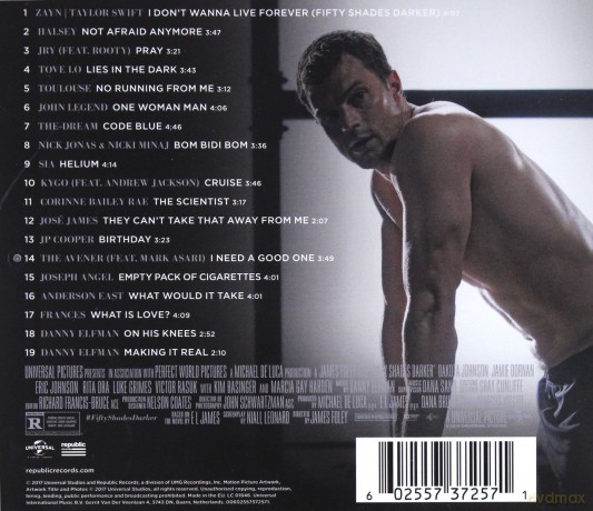 Fifty Shades Darker soundtrack (Ciemniejsza strona Greya) [CD]