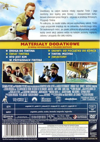 Przygody Tintina [DVD]