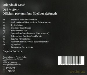 Capella Foccara: Orlando di Lasso: Officium pro omnibus fidelibus defunctis [CD]
