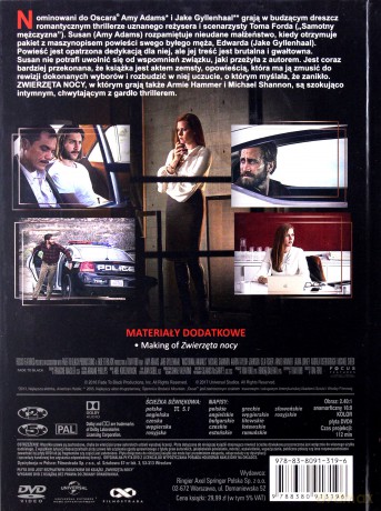 Zwierzęta nocy (booklet) [DVD]