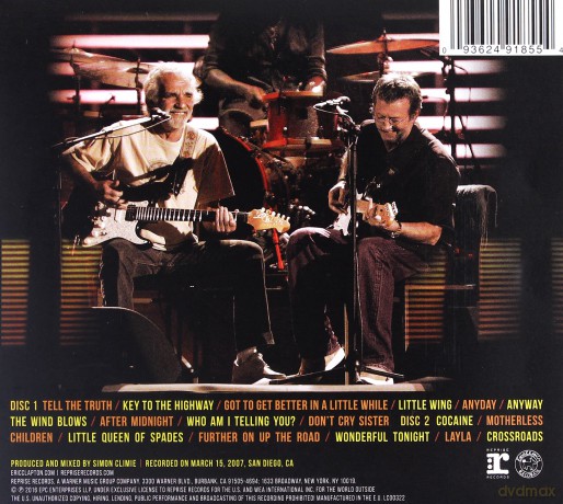 Eric Clapton: Live In San Diego With Special Quest J J Cale [2CD]